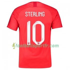 Tenue Angleterre Sterling 10 Exterieur Coupe du monde 2018 Maillot de Foot